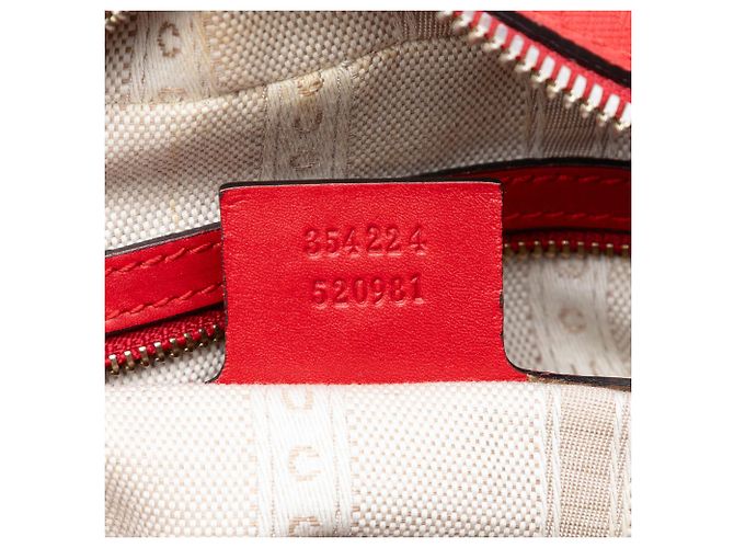 Borsa Gucci Red Diamante Bright Leather Rosso - vista 6