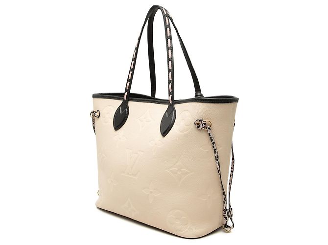 Louis Vuitton Neverfull MM White Monogram Empreinte Wild At Heart Bianco Crudo - vista 2