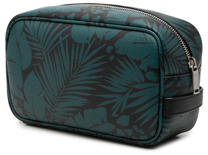 Pochette Saint Laurent Blue Grain De Poudre Tropical Palm - vista 2