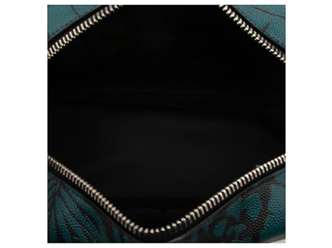 Pochette Saint Laurent Blue Grain De Poudre Tropical Palm - vista 4