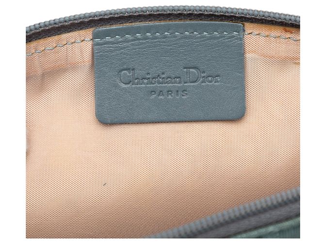 Pochette Dior Blue Diorissimo Trotter in tela - vista 5