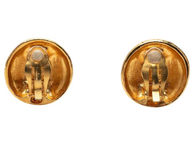 Orecchini a clip Chanel Gold Gold Plated Logo Lettering D'oro - vista 2