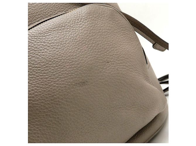 Zaino Prada Brown Vitello Daino Cinch Marrone Taupe - vista 14