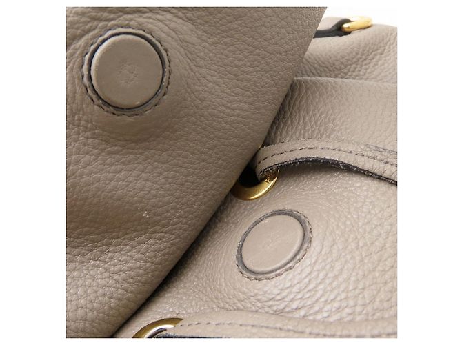 Zaino Prada Brown Vitello Daino Cinch Marrone Taupe - vista 22