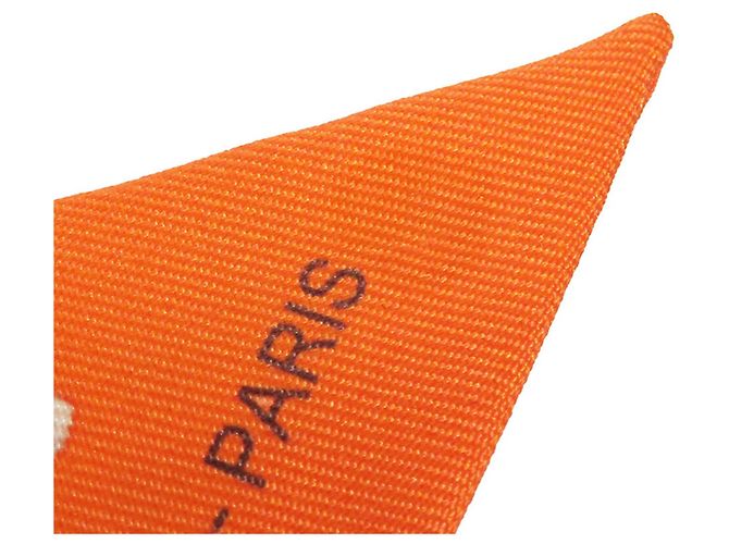 Hermès Seidentuch Twilly Orange Kelly En Perles - Ansicht 2