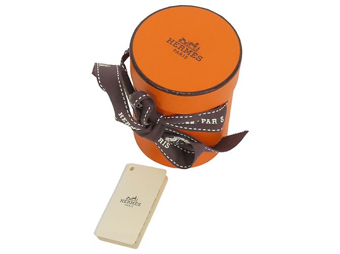Hermès Seidentuch Twilly Orange Kelly En Perles - Ansicht 9