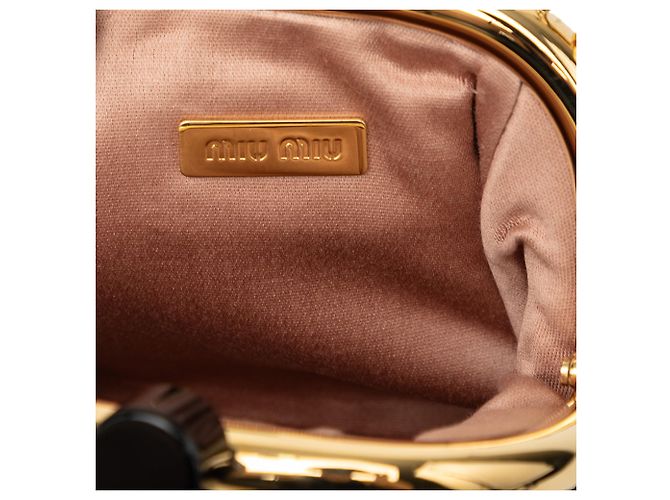 Miu Miu Black Mini Matelasse Nappa Belle Crossbody Nero - vista 5