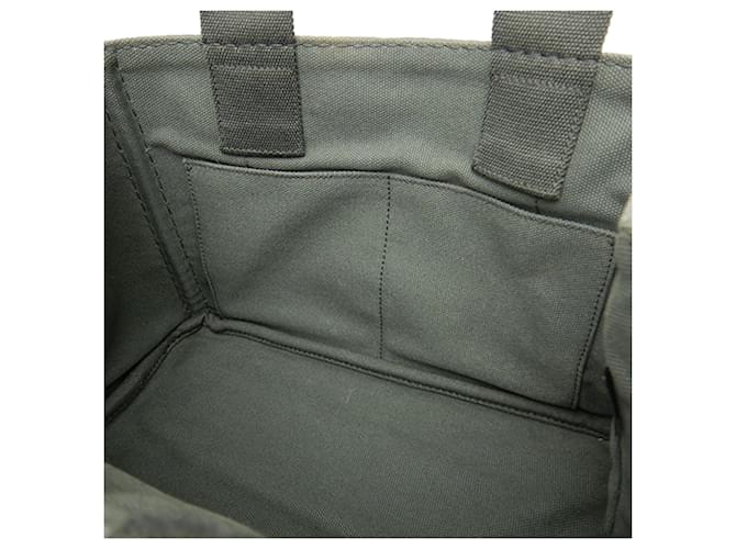 Borsa Prada Gray Small Canvas Canapa Logo Marrone Grigio antracite - vista 10