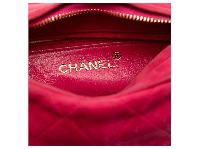 Bolsa Camera Chanel Red CC em camurça acolchoada Vermelho - vista 5