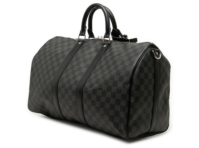 Louis Vuitton Keepall Bandouliere 45 in Damier Graphite nero - vista 2