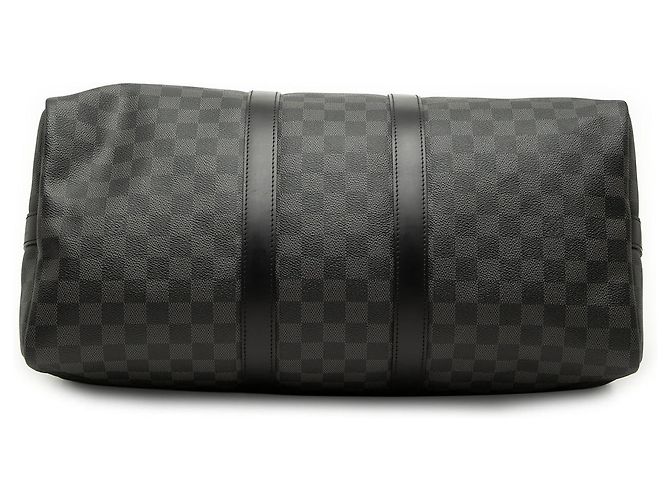 Louis Vuitton Keepall Bandouliere 45 in Damier Graphite nero - vista 3