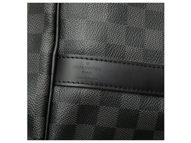 Louis Vuitton Keepall Bandouliere 45 in Damier Graphite nero - vista 5