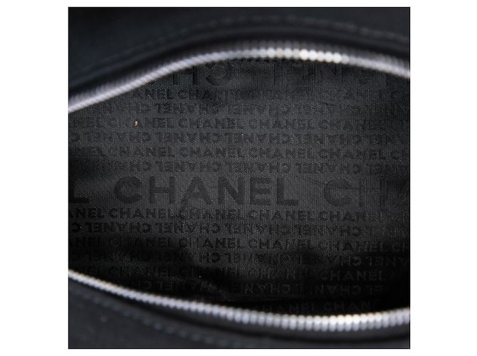 Borsa Chanel Black Small CC Jersey Bowler Nero - vista 4