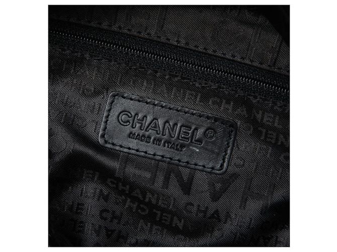 Borsa Chanel Black Small CC Jersey Bowler Nero - vista 5