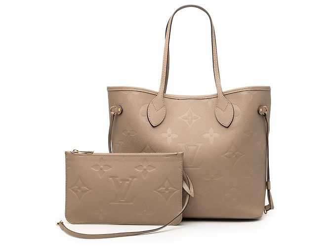 Louis Vuitton Beige Monogram Giant Empreinte Neverfull MM - vista 7