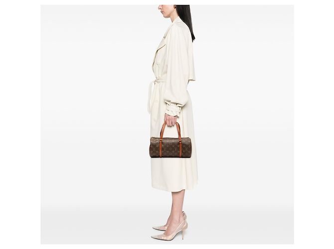 Louis Vuitton Marrone Monogram Papillon 30 - vista 7