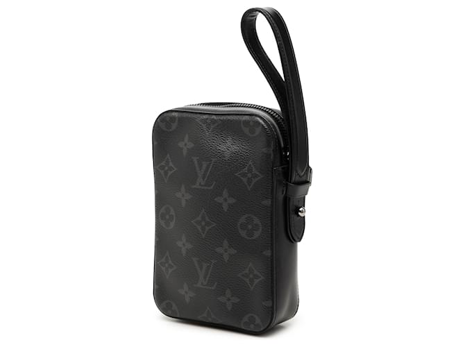 Clutch Box Monogram Eclipse nera Louis Vuitton Nero - vista 2
