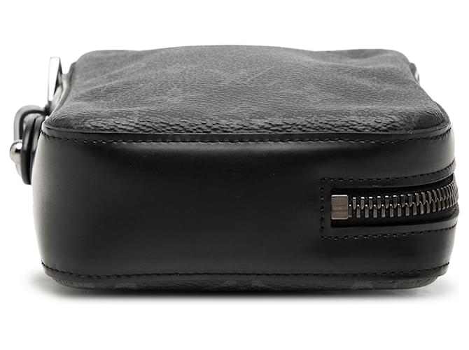 Clutch Box Monogram Eclipse nera Louis Vuitton Nero - vista 3