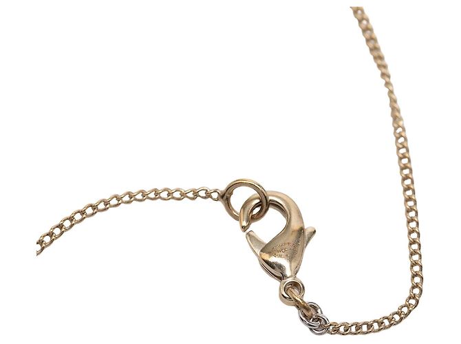 Collana con pendente Camelia placcato oro Gold CC Chanel D'oro - vista 5