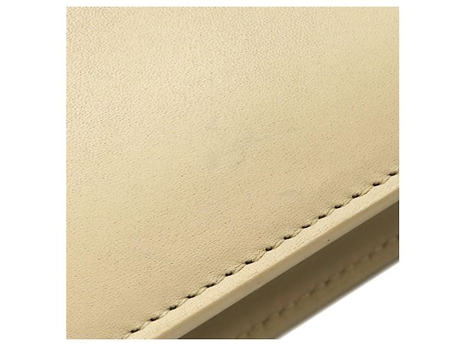Borsa 30 Montaigne in pelle bianca Dior Bianco Bianco sporco - vista 10