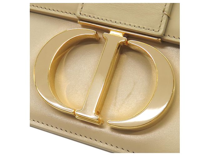 Borsa 30 Montaigne in pelle bianca Dior Bianco Bianco sporco - vista 12