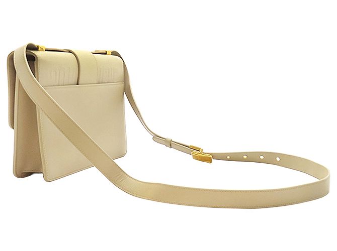 Borsa 30 Montaigne in pelle bianca Dior Bianco Bianco sporco - vista 2