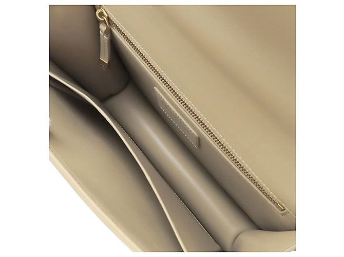 Borsa 30 Montaigne in pelle bianca Dior Bianco Bianco sporco - vista 4