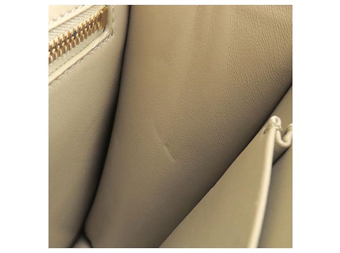 Borsa 30 Montaigne in pelle bianca Dior Bianco Bianco sporco - vista 6