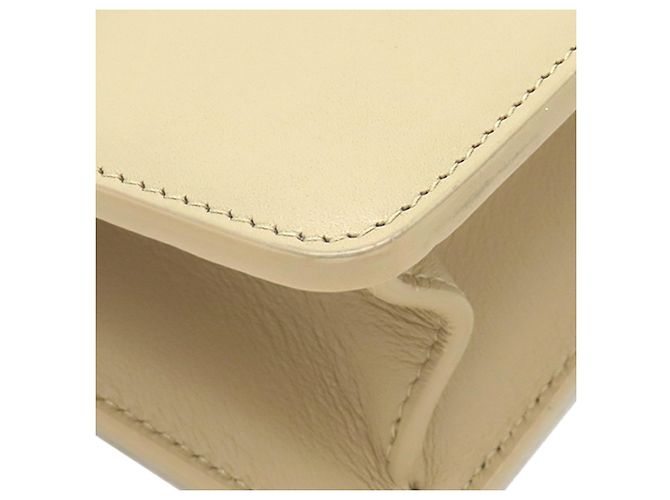 Borsa 30 Montaigne in pelle bianca Dior Bianco Bianco sporco - vista 8