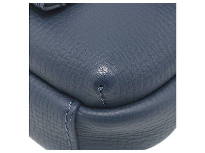 Double Phone Pouch in Denim Monogram Blue Nigo e Taurillon Louis Vuitton - vista 7