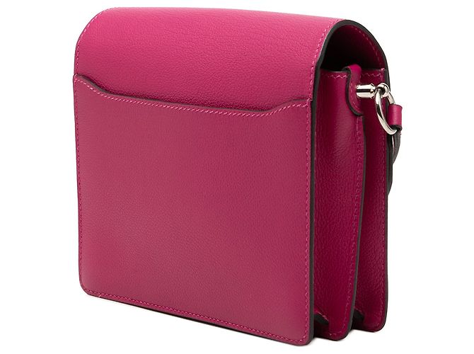 Hermès Sac Roulis 18 Mini Evercolor Rosa - vista 2
