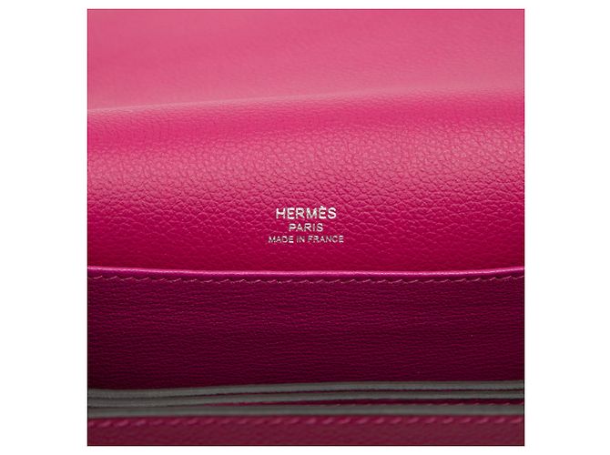 Hermès Sac Roulis 18 Mini Evercolor Rosa - vista 5