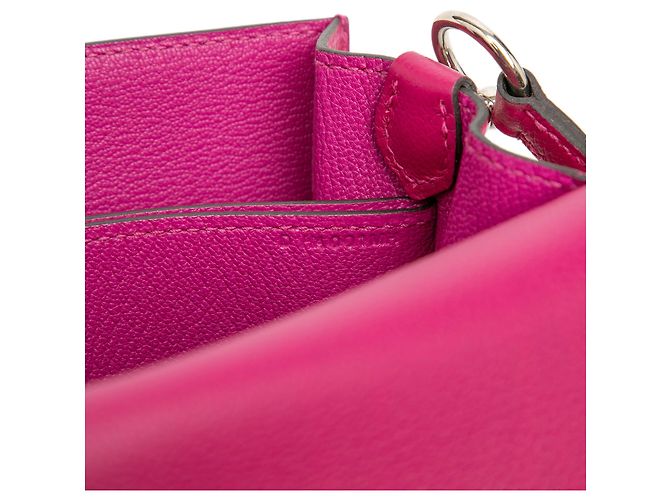 Hermès Sac Roulis 18 Mini Evercolor Rosa - vista 6
