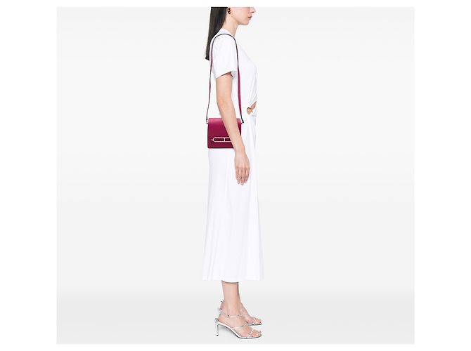 Hermès Sac Roulis 18 Mini Evercolor Rosa - vista 7