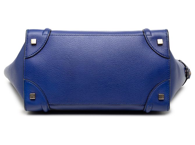 Céline Celine Blue Mini Kalbsleder Luggage Tote Blau - Ansicht 3