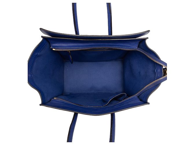 Céline Celine Blue Mini Kalbsleder Luggage Tote Blau - Ansicht 4