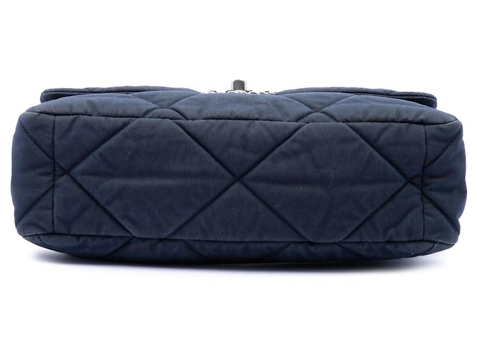 Chanel Blue Large Canvas 19 Flap Blu navy - vista 3