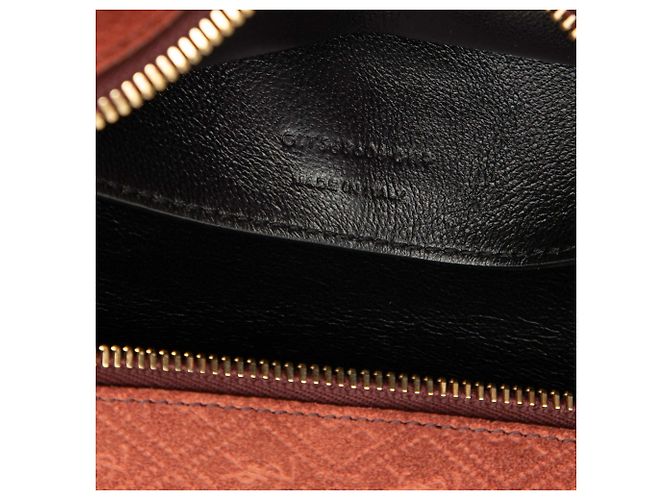 Borsa a tracolla Monogram All Over in scamosciato marrone Saint Laurent - vista 6