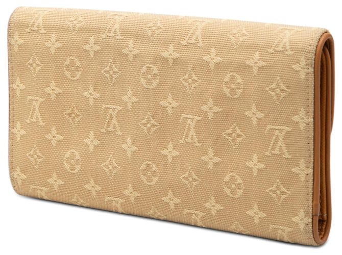 Louis Vuitton Beige Monogram Mini Lin Porte Tresor International Wallet - view 2