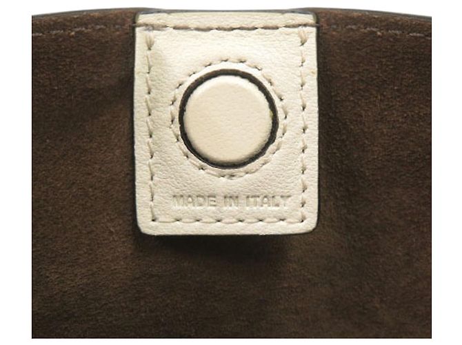 Borsa a secchiello Valentino in pelle bianca con Rockstud - vista 5