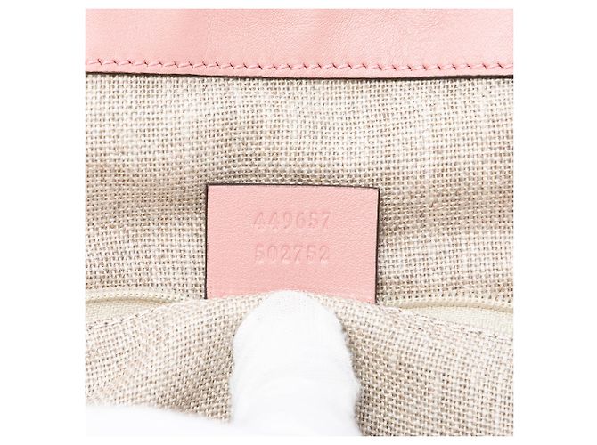 Borsa Gucci Rosa Large Microguccissima Dome Satchel - vista 6