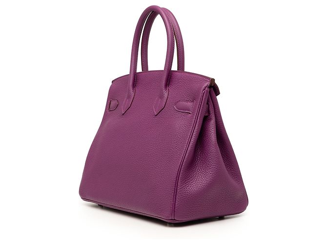Hermès Purple Togo Birkin Retourne 30 Porpora Viola scuro - vista 2