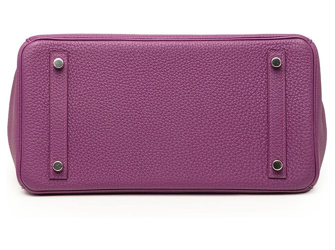 Hermès Purple Togo Birkin Retourne 30 Porpora Viola scuro - vista 3