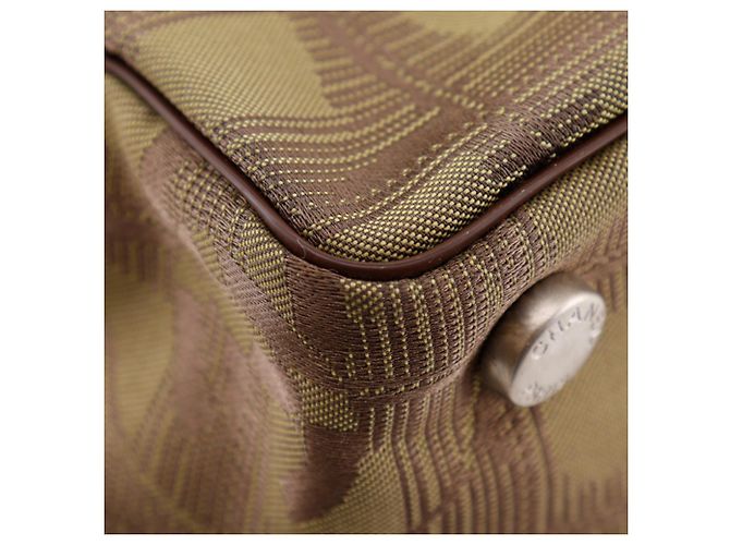 Tote in nylon Chanel Brown New Travel Line Marrone Cachi - vista 16
