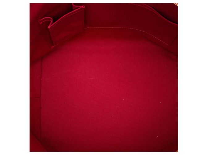 Louis Vuitton Red Monogram Vernis Bellevue GM Rosso - vista 4