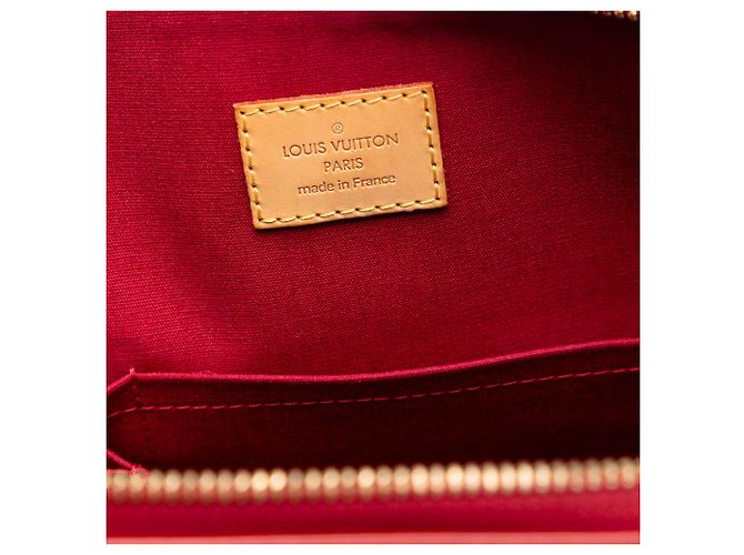 Louis Vuitton Red Monogram Vernis Bellevue GM Rosso - vista 5