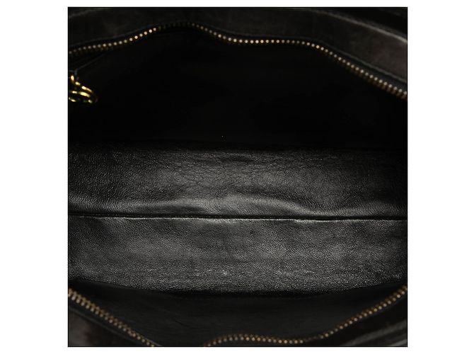 Borsa a Spalla Chanel Black CC Vertical Quilt Lambskin Medallion Nero - vista 4