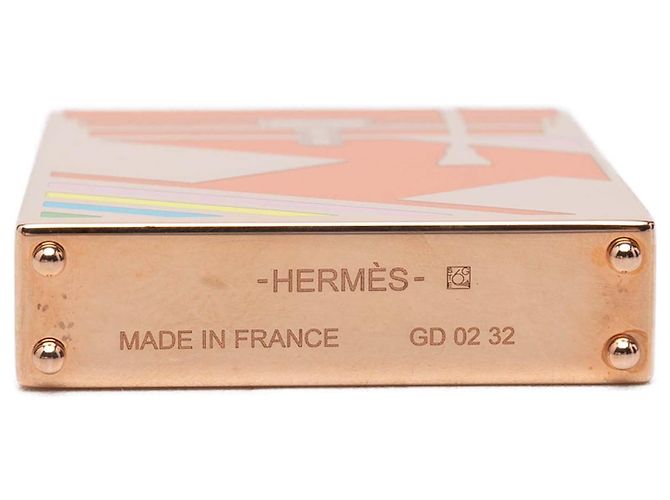 Charm Hermès Curiosite Kelly Laque H Vibration Placcato in Oro Rosa D'oro - vista 3
