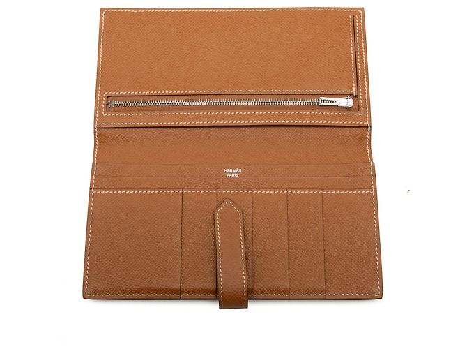 Hermès Brown Epsom Bearn Wallet - view 7