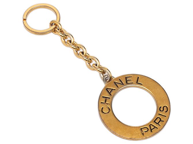 Portachiavi Logo Chanel Gold placcato oro D'oro - vista 2